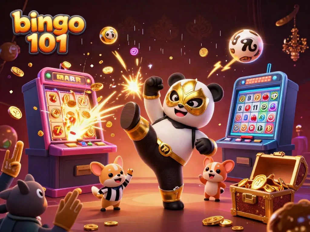 Experience the excitement of bingo 101 with engaging characters and vibrant gaming elements.