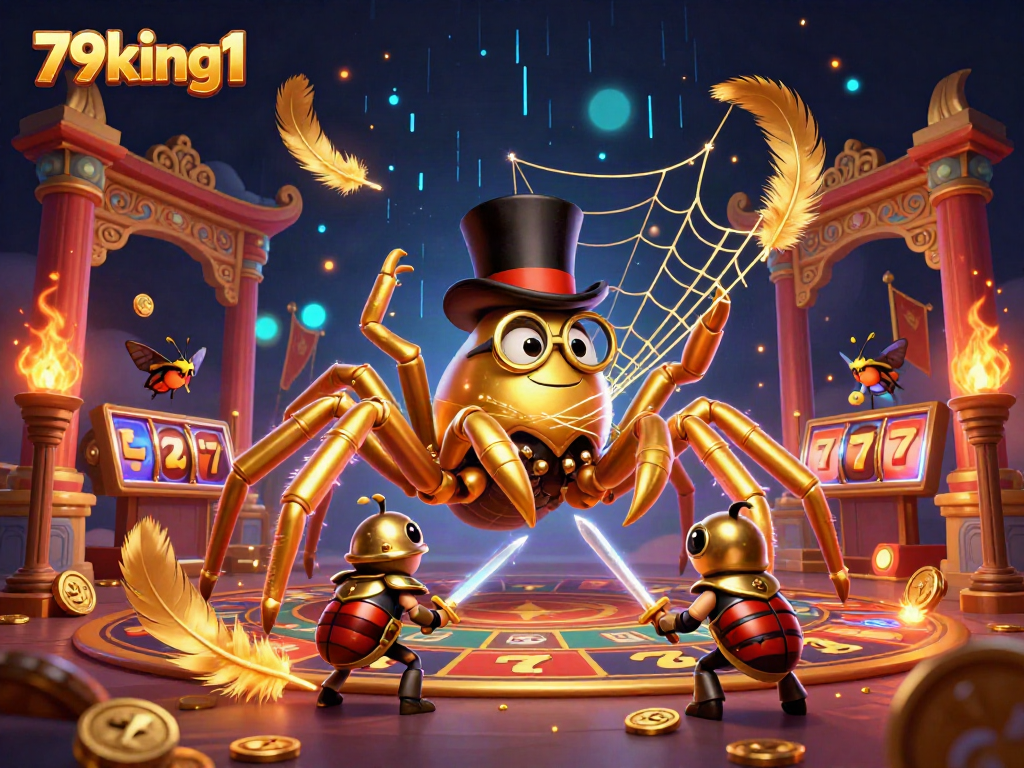 Engage with exciting gambling action at 79king1 featuring vibrant casino elements and dynamic characters.