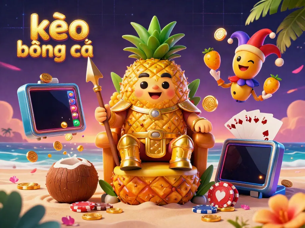 Experience kèo bóng đá with vibrant visuals and dynamic elements in this engaging 3D casino scene.