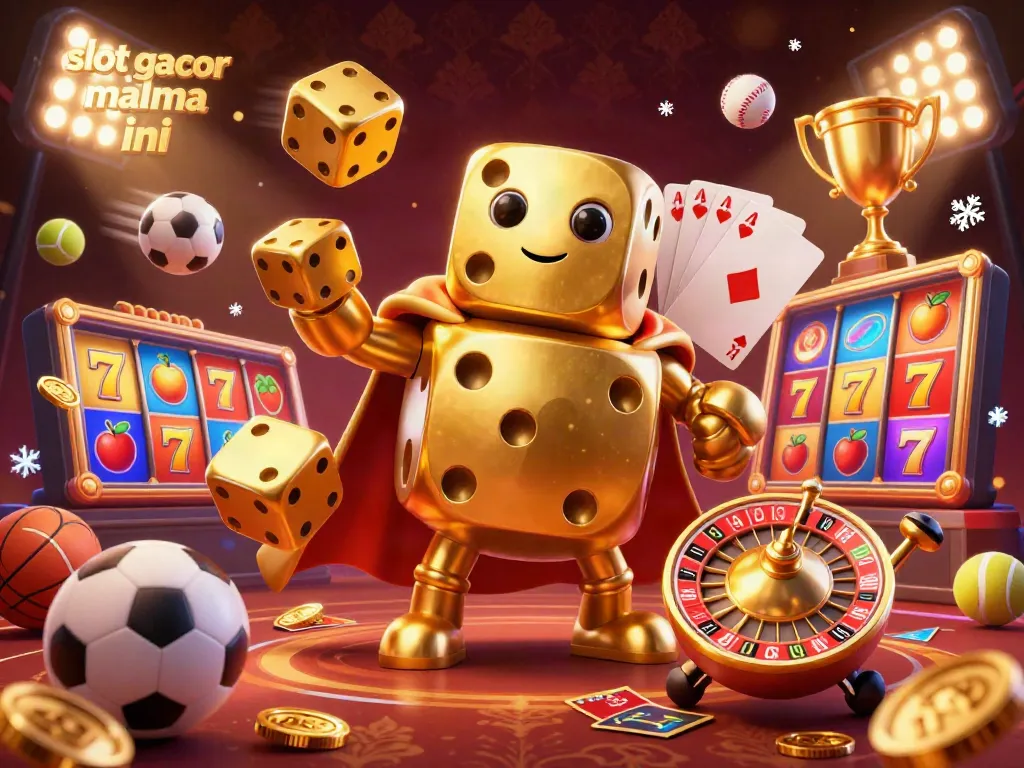 Spin and win with slot gacor malma ini in a thrilling 3D casino scene.