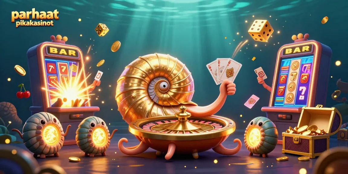 Engage with parhaat pikakasinot while viewing a vibrant 3D casino scene with dynamic game elements.