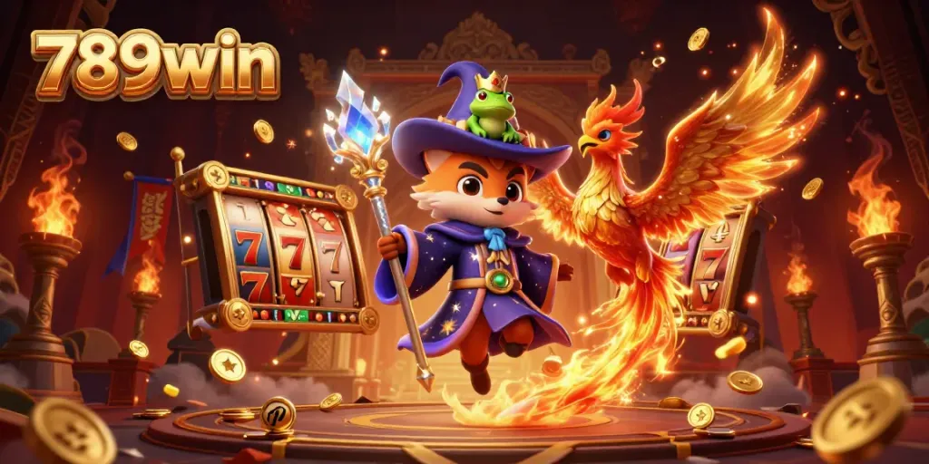 Experience the exciting world of 789win casino with mystical characters and vibrant gaming elements.