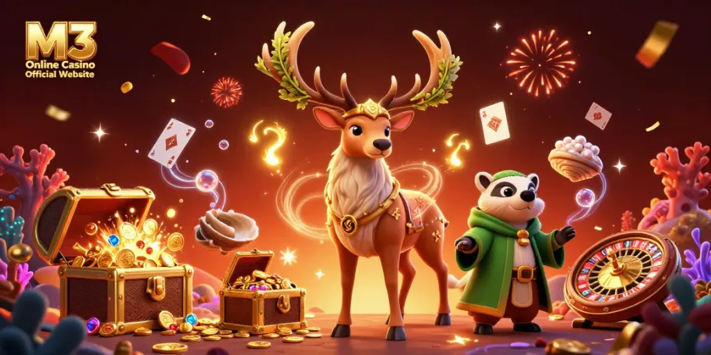 Experience excitement and winning opportunities at M3 Online Casino Official Website with immersive gaming visuals.