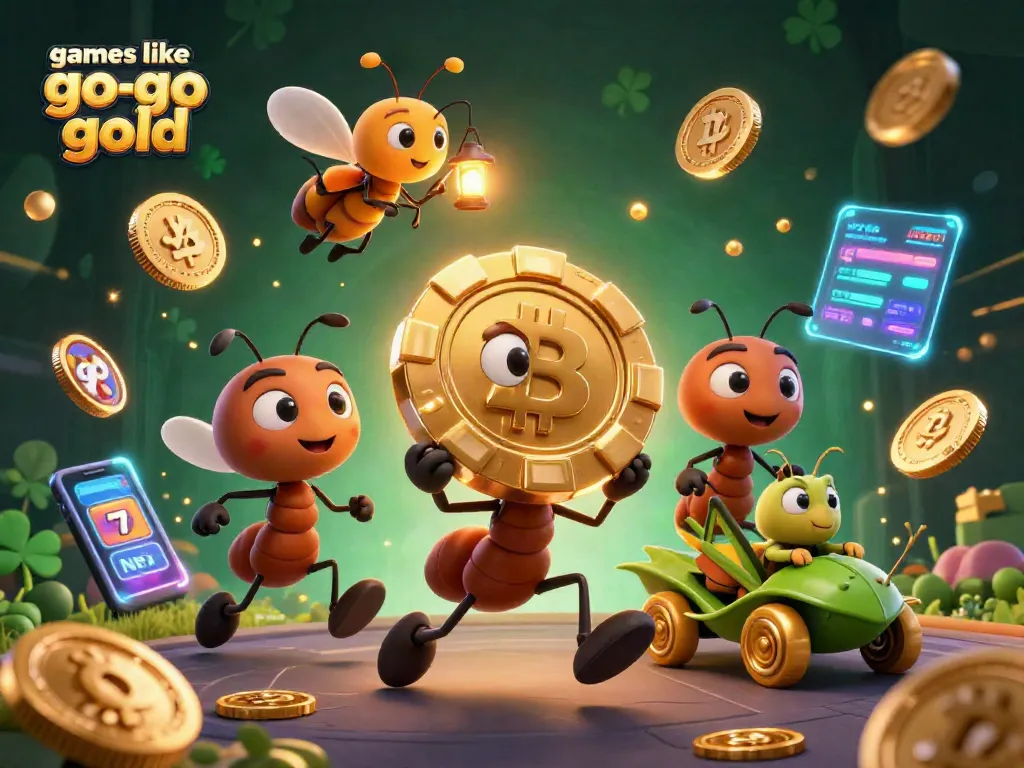Play engaging games like go go gold in this vibrant 3D casino illustration.