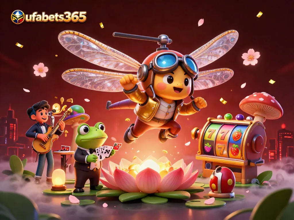 Engage with ufabets365 and enjoy vibrant gaming, featuring characters in an immersive casino scene.