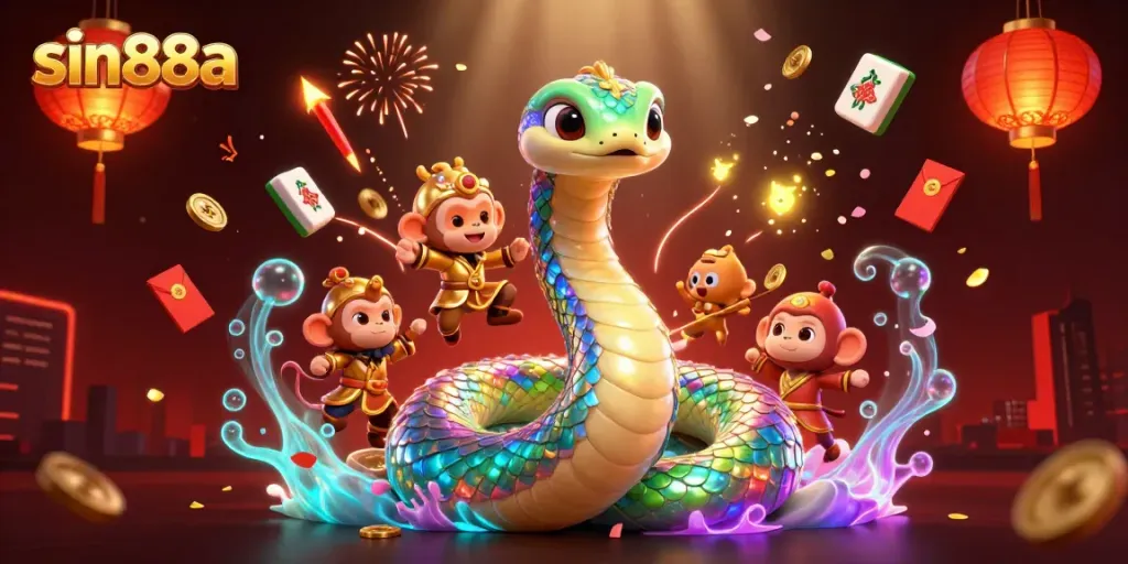 Engage with sin88a's lively casino atmosphere featuring characters, games, and rich visuals.