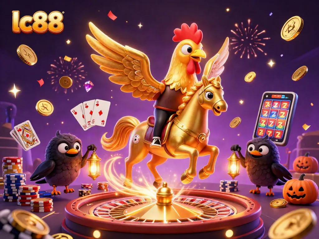 Experience thrilling gaming adventures with lc88 in an electrifying casino scene.