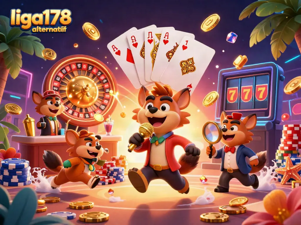 Menghadirkan liga178 alternatif, hyena lucu tampil di casino dengan lelucon dan keceriaan dalam suasana perjudian