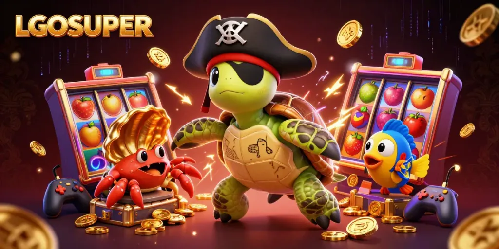 Engage with LGOSUPER’s exciting slot games featuring colorful characters and vivid treasures.