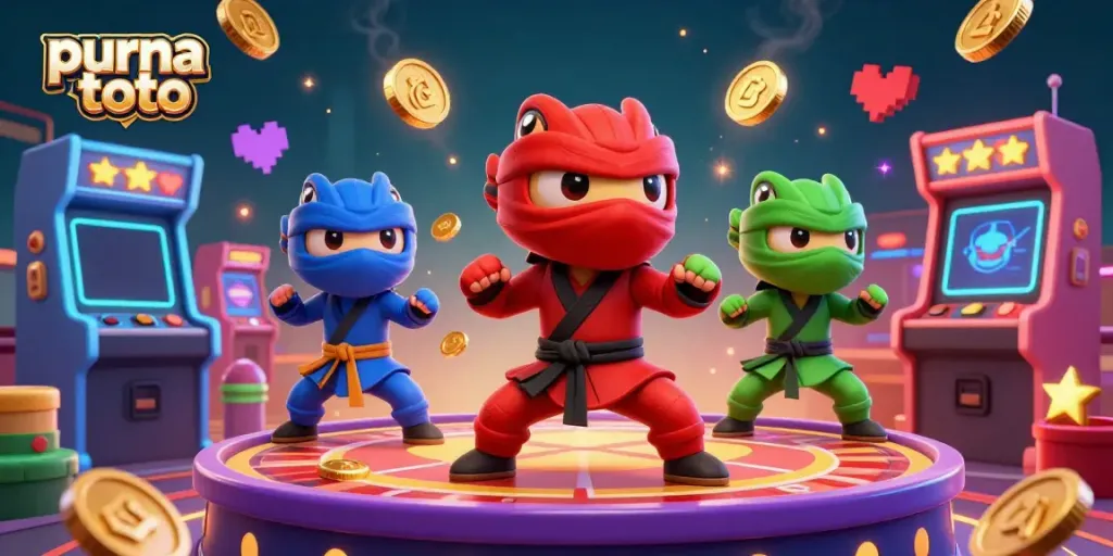 Bermain di kasino dengan "purna toto," tim ninja chameleon menampilkan aksi seru dalam suasana penuh keberuntungan.