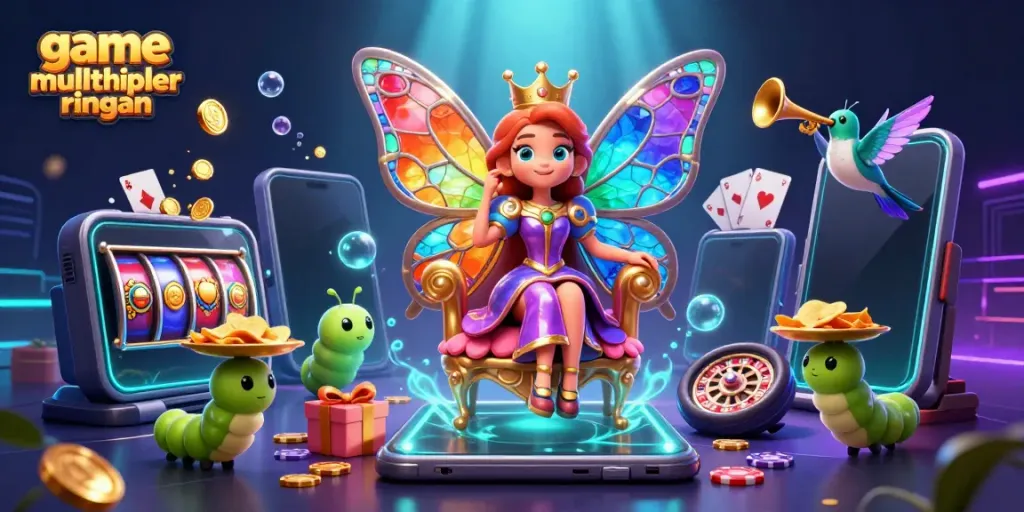 Memainkan game multiplayer ringan di kasino dengan karakter puitis, smartphone slot, dan efek visual menakjubkan.