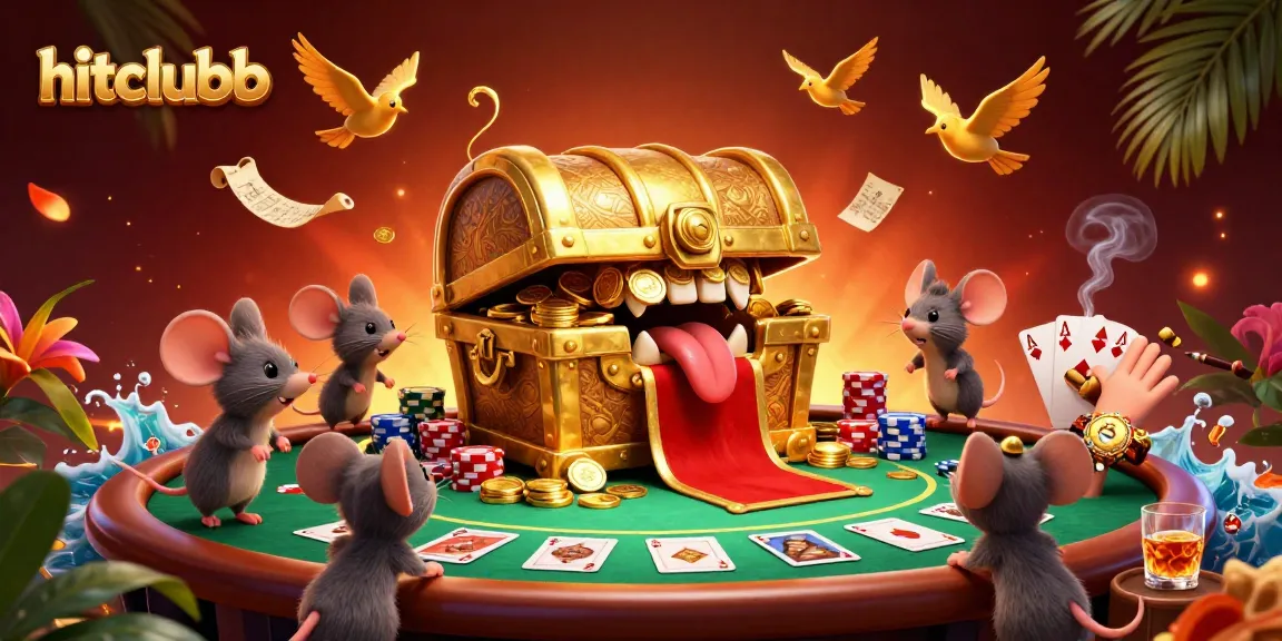 Engage in thrilling gaming at hitclubb with an adventurous treasure chest scene.