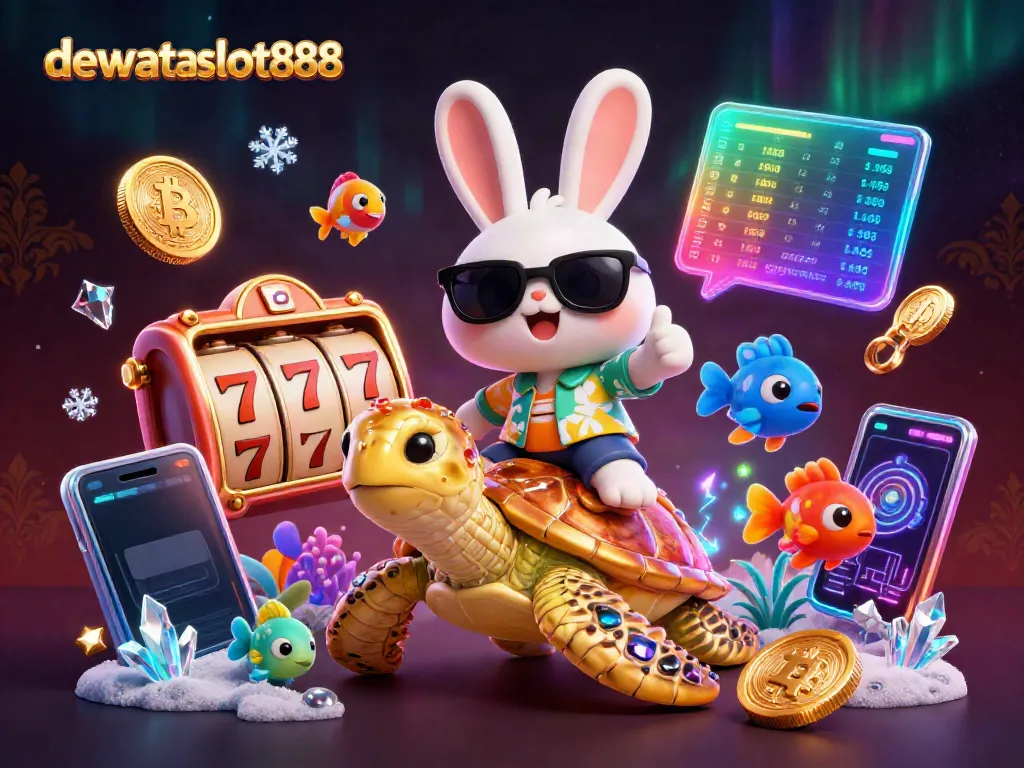Permainan slot dengan dewataslot888 menghadirkan kelinci beruntung dan penyu emas yang beraksi di dunia kasino.