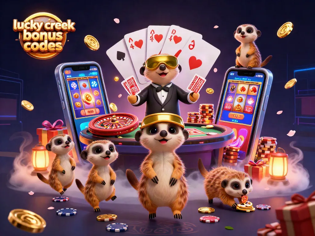 Experience exciting lucky creek bonus codes in a vibrant casino operation managed by playful meerkats.